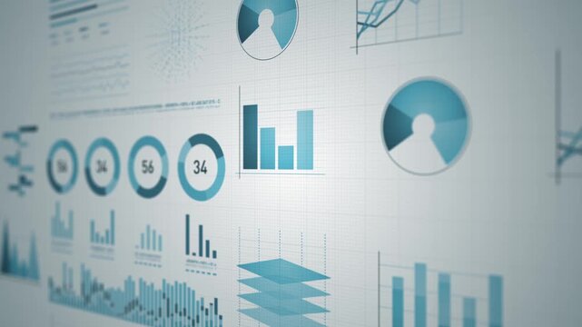 Business Stats Market And Infographics On Computer Screen
Animation of a business and market data analysis and reports with infographics layout bar stats charts and diagrams on a computer screen - Powered by Adobe