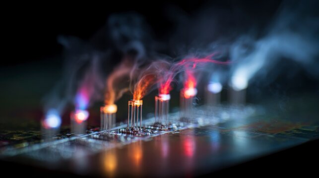 Colorful le ds smoke circuit board