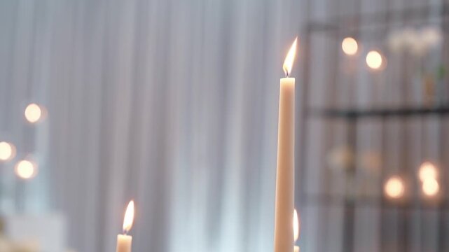 warm candle flame creating a calm and elegant atmosphere