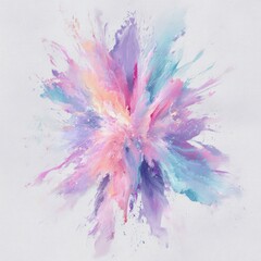 Fototapeta premium Vibrant pastel color explosion in a modern abstract illustration