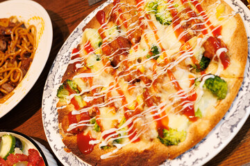 pizza on a plate