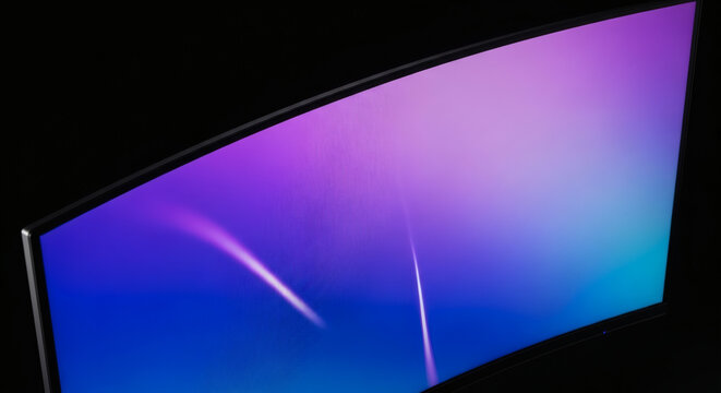 Immersive curved monitor with vibrant display enhances productivity, perfect for gaming, design, and video editing with stunning clarity and detail