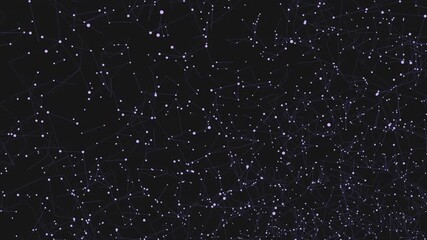 The image shows a constellation, a grouping of stars forming a distinctive pattern in the sky, connected by lines. Constellations aid in identifying celestial objects when stargazing