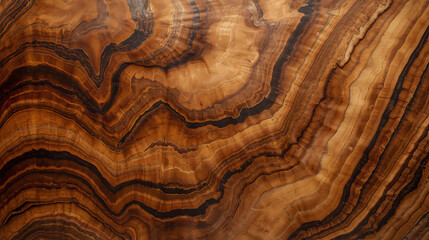Abstract Brown Wood Grain Texture Background with Natural Patterns, Rings, and Lines for Furniture, Flooring, and Decorative Surfaces