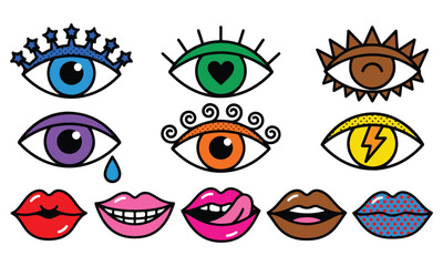 Artistic Eye and Hand Symbol Designs | Psychedelic Illustrations, Pop Art & Tattoo Style