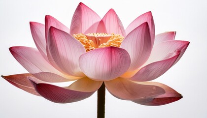 Elegant Pink Lotus Flower Blossom Symbol of Beauty Purity and Spiritual Awakening