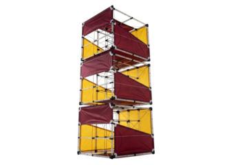 Isolated DIY cube shelves with modular storage units for living room or bedroom decor