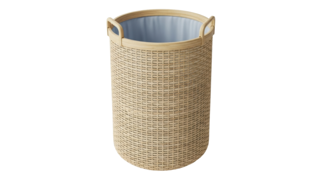 Isolated laundry hamper, interior storage solution for bedroom, bathroom, or laundry room