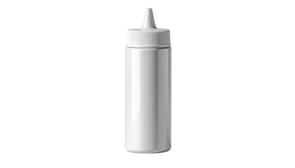 Minimalist White Squeeze Bottle PNG Sleek and Clean Design