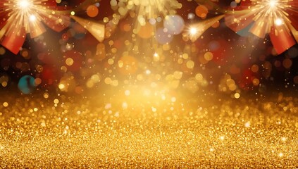 Download golden glitter sparkle background for christmas new year party celebration