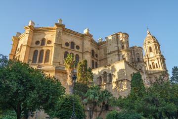 Naklejka premium Catedral de la encarnacion de Malaga, Cathedral in Malaga city, Andalucia, Spain