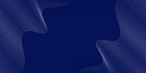 Blue background abstract with line waves and gradient variation. Suitable for user interface stroke websites  digital old noise light dot modern