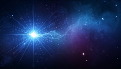 Space background with stars and nebula for astronomy and science fiction concepts