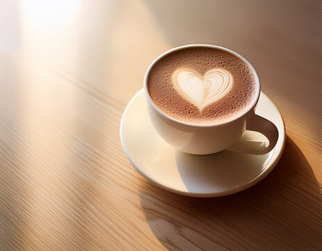 Tazza di caff&egrave; con cuore