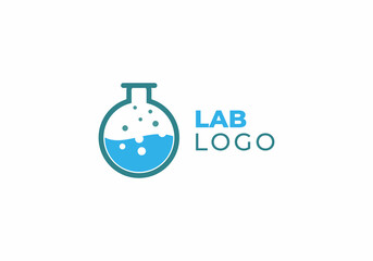 lab potion icon logo vector