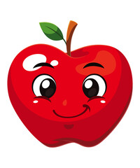 apple silhouette with white background