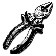 Pliers vector image illustration