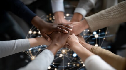 A team of diverse professionals collaborating around a digital workflow map, highlighting the central process node as the organizational backbone that keeps the entire company running — business