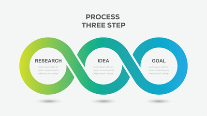 Modern Infographic design with icons and 3 options or steps. Timeline infographic design.