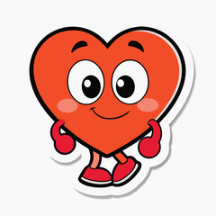 love sticker, love icon sticker, shiny heart sticker, sweet love sticker, love theme sticker