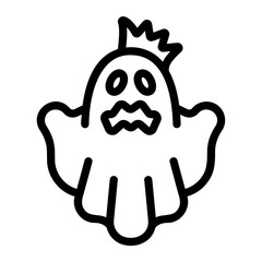 Ghost costume Line Icon