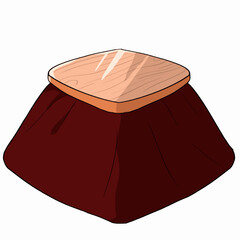 こたつのシンプルなベクターイラスト