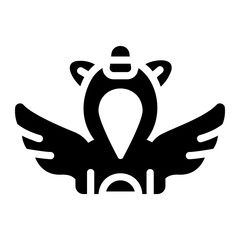 Unicorn costume Solid icon