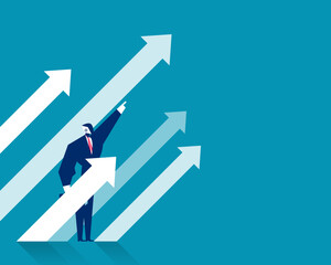 Robot. Artificial intelligence with investment direction