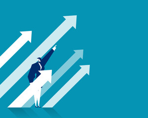 Robot. Artificial intelligence with investment direction