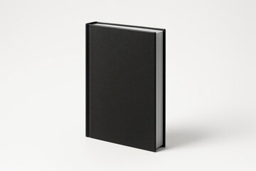 Closed standing book isolated on white clean background presentation of publication