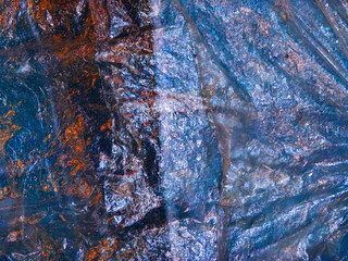 Abstract Crumpled Plastic Texture Background