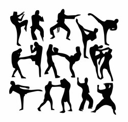 Martial Arts Silhouettes.eps