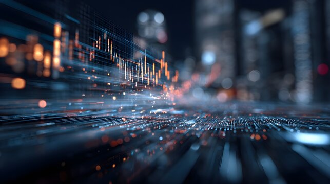 Artificial intelligence for financial analytics and banking, featuring AI, fintech, and machine learning driving investment automation and digital finance optimization on mobile and desktop