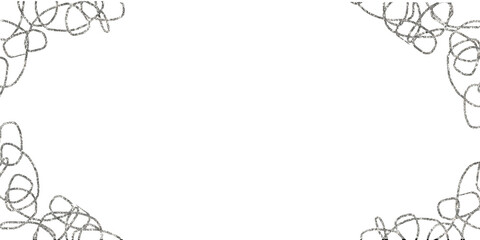 Silver line border. Silver wave texture.  Silver sparkle .,Silver particles create a transparent PNG frame. Winter backdrop for holiday projects and ads. Premium design, wedding, VIP cover template.