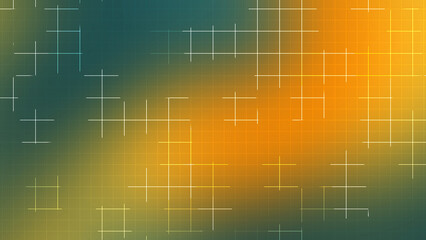 Orange Green Gradient Grid Line Abstract Background with Modern Design