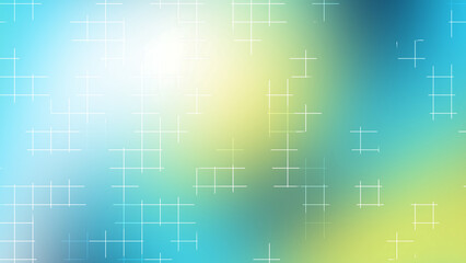 Soft Light Blue Yellow Gradient Grid Background with Abstract Geometric Design