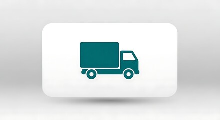 Delivery truck icon vector illustration for logistics transportation and shipping service needs