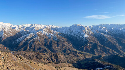 mountain landscape aerial view