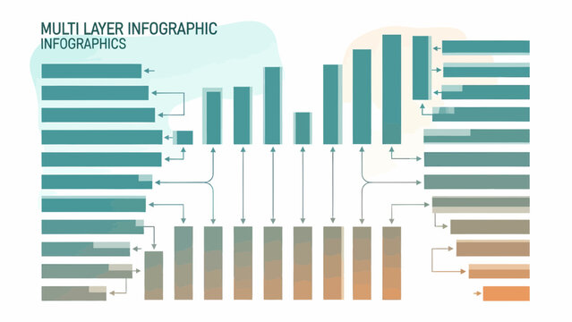 Multi Layer Infographic Showing Stages Or Project Process Visualization