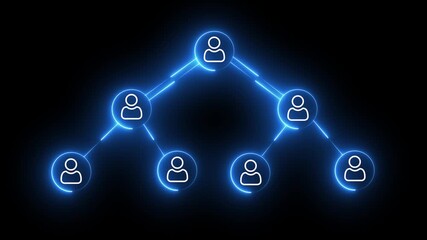 Abstract neon social network graphic — glowing nodes and connection web illustration
Keywords: - Powered by Adobe