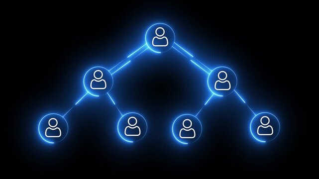 Abstract neon social network graphic &mdash; glowing nodes and connection web illustration

Keywords: