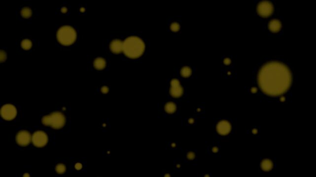 A dark background with floating yellow particles and a watermark for Adobe Stock.