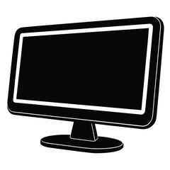 smart monitor on white background