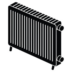 smart radiator on whit