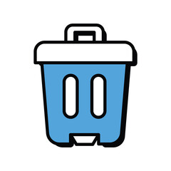 Delete  icon with white background vector stock illustration