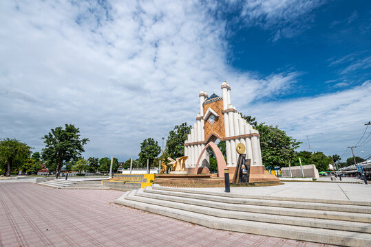Khon Kaen City Clock Tower in Ratcha Nusorn Park ,Khon Kaen, Thailand,