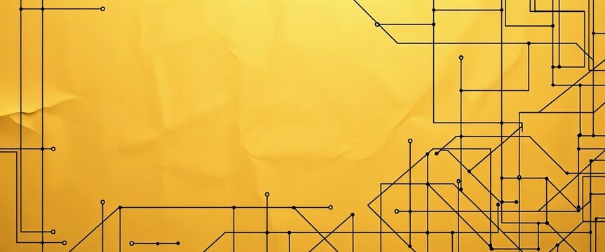 Technical schematic lines on a textured paper, geometric design elements,  industrial,  engineering