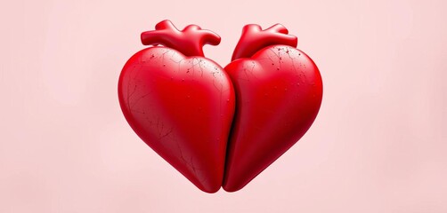 Two hearts intertwined, united by love and connection, elegant and intimate design,  connection,  intertwined