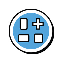 Layout  icon with white background vector stock illustration