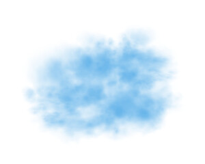 Realistic blue smoke or haze, magic fog, vapor.	
